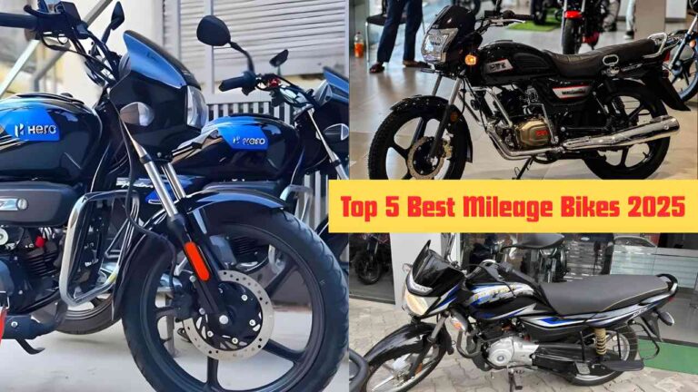 Top 5 Best Mileage Bikes 2025 in India